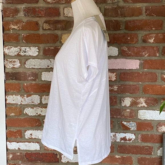 Sweaty Betty NWT Boyfriend V Neck Workout Tee White Gym T Shirt Size small - Picture 5 of 12